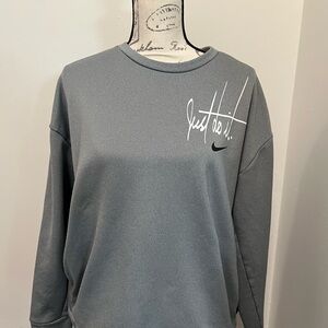 Nike Gray Crewneck Sweater Casual Comfort